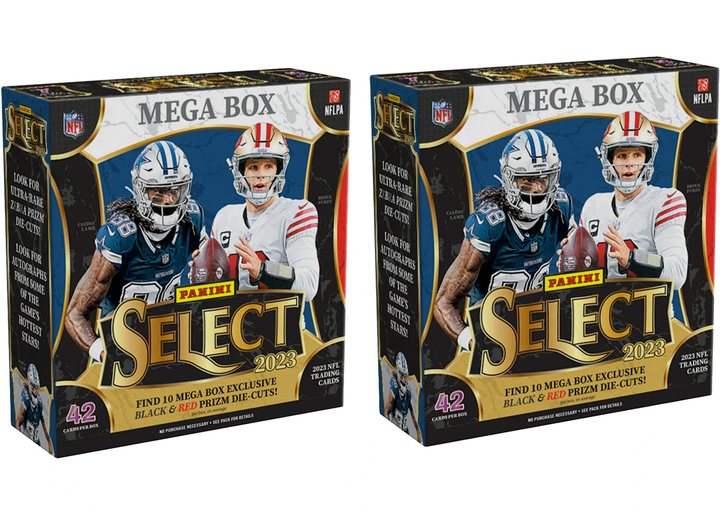 2023 Panini Select Football Mega Box (Black and Red Die-Cuts) 2x Lot