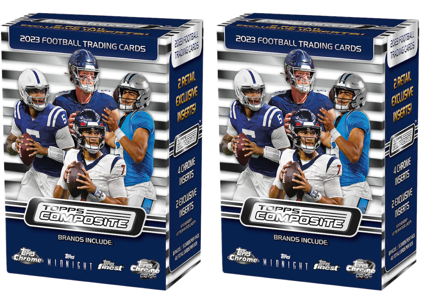 2023 Topps Chrome Composite Football Blaster Box (2x Lot)