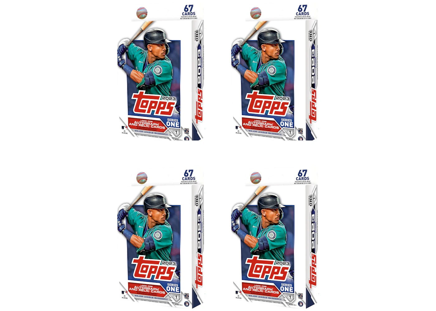 2023 Topps Series 1 Baseball Hanger Box 4x Lot