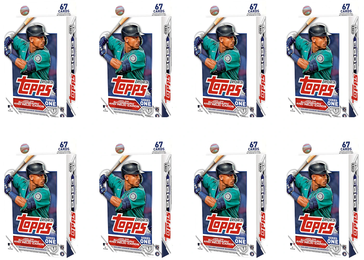 2023 Topps Series 1 Baseball Hanger Box 8x Lot