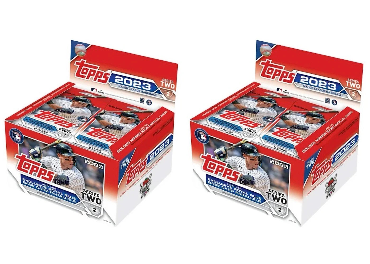 2023 Topps Series 2 Baseball Retail Display Box (Royal Blue Base Card Parallels) 2x Lot