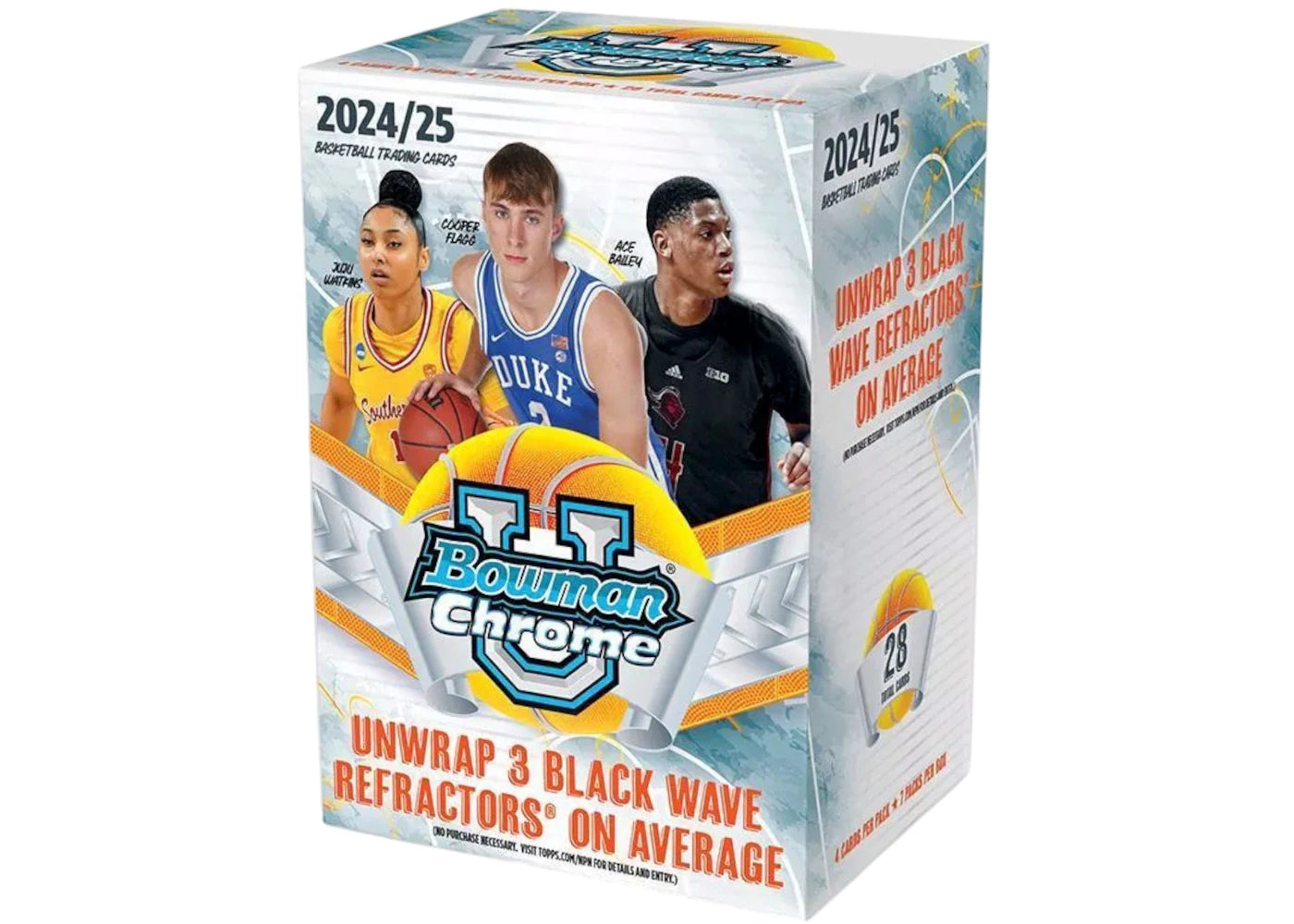 2024-25 Bowman Chrome University Basketball Blaster Box