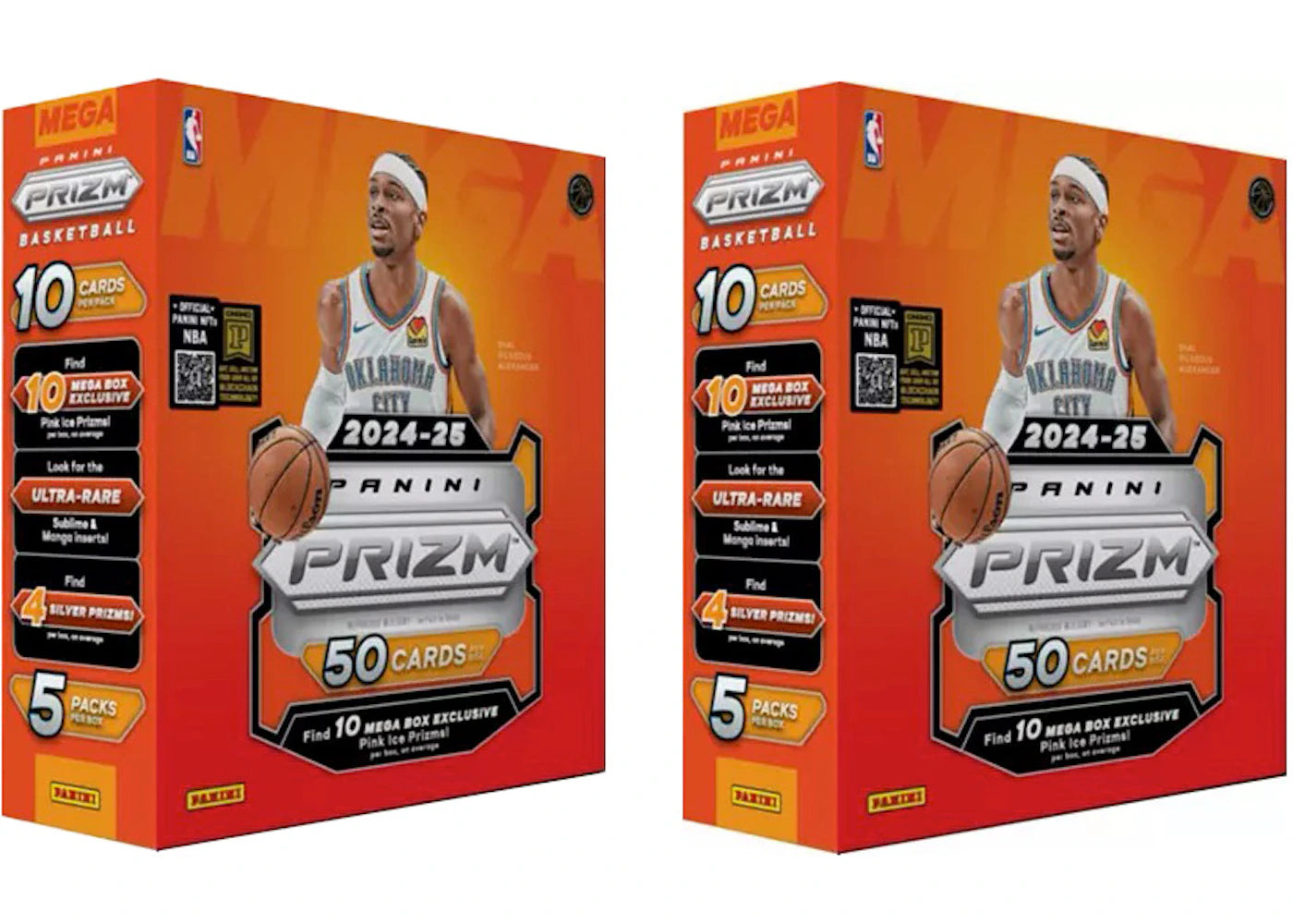 2024-25 Panini Prizm Basketball NBA Mega Box 2x Lot