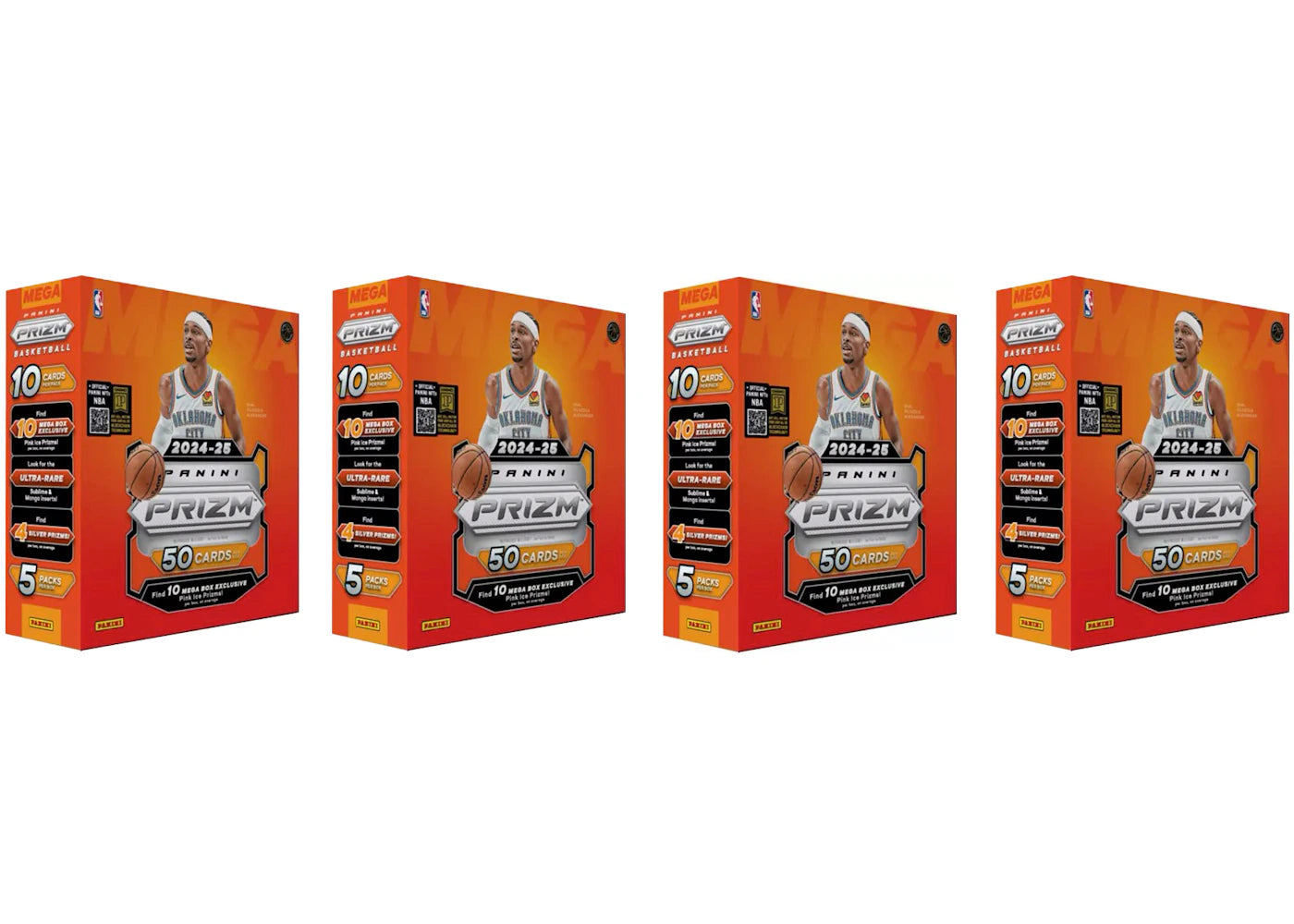 2024-25 Panini Prizm Basketball NBA Mega Box 4x Lot