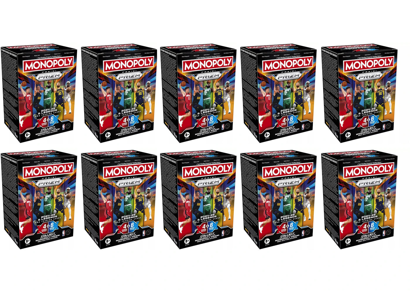 2024-25 Panini Prizm Monopoly NBA Blaster Black Box 10x Lot