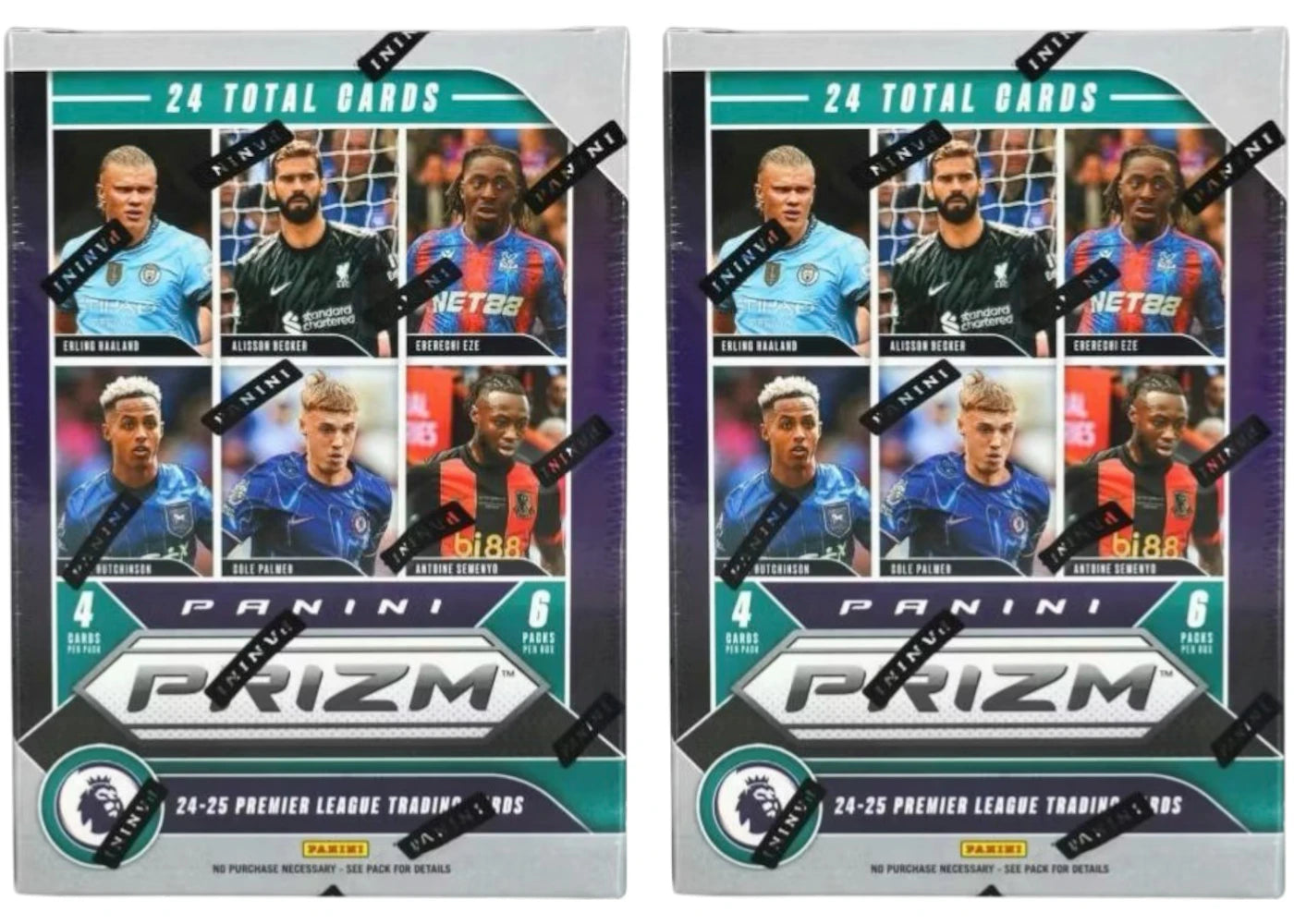 2024-25 Panini Prizm Premier League EPL Soccer Blaster Box (Pink Mosaic Prizms) 2x Lot
