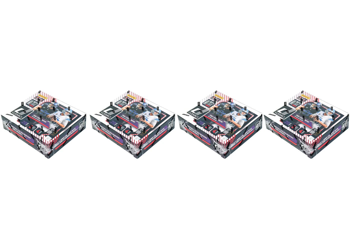 2024 Panini Clearly Donruss NFL Football Hobby Box 4x Lot