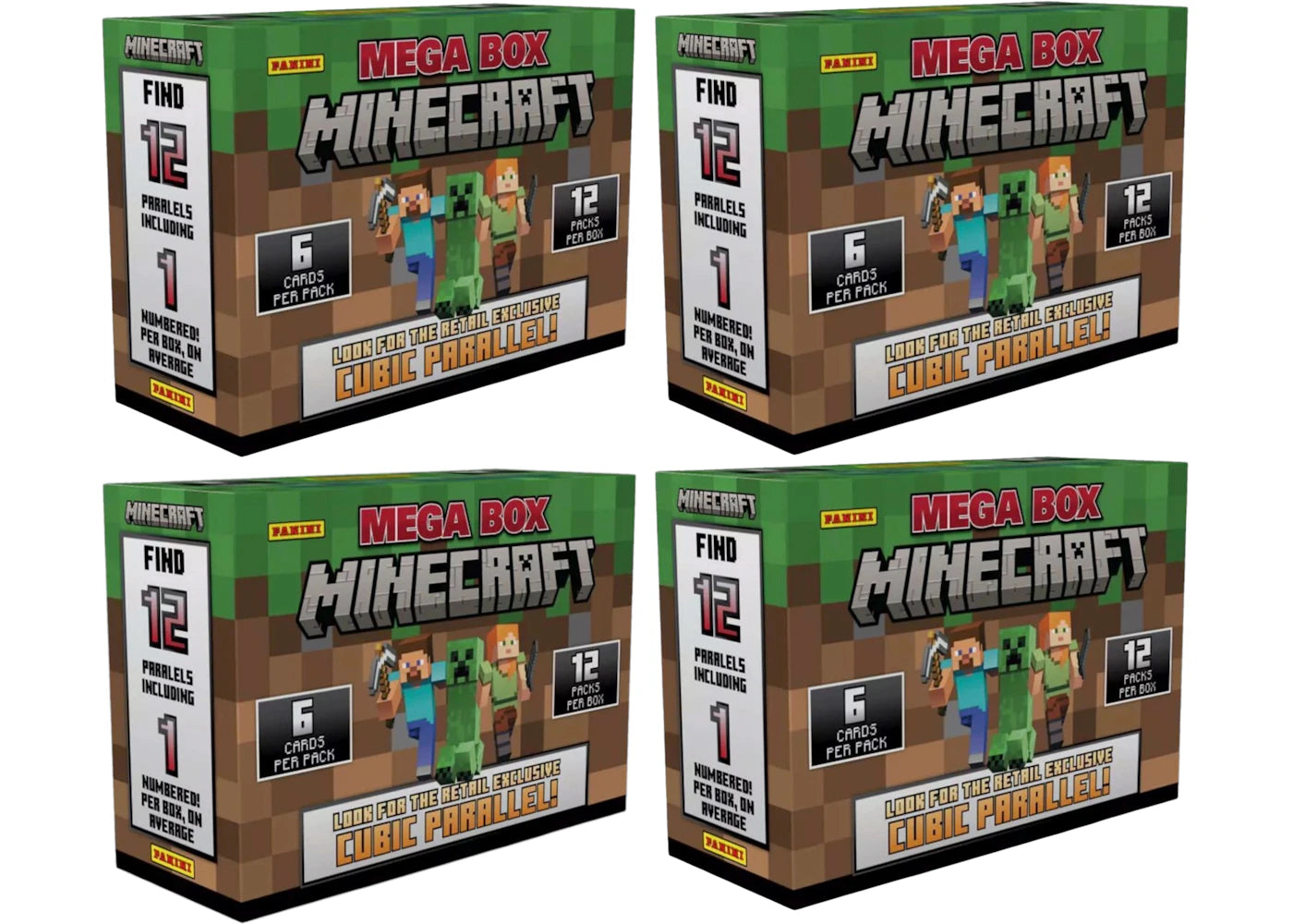 2024 Panini Minecraft Mega Box 4x Lot