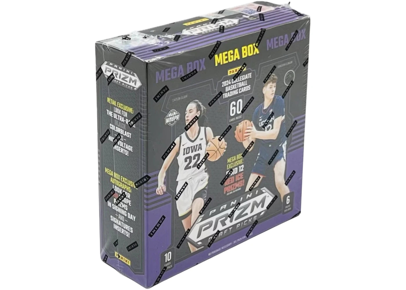 2024 Panini Prizm Collegiate Draft Picks Basketball Mega Box (Red Ice Prizms)