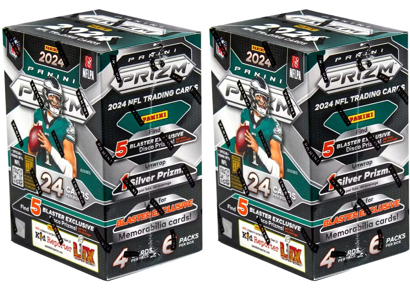 2024 Panini Prizm Football Blaster Box (Disco Prizms!) 2x Lot