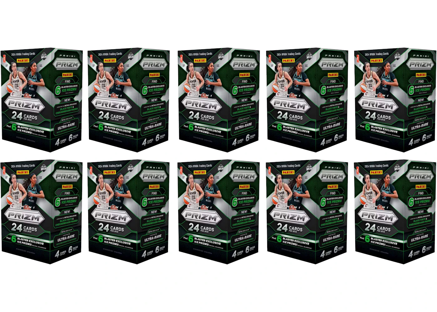 2024 Panini Prizm WNBA Ice Prizm Blaster Box 10x Lot