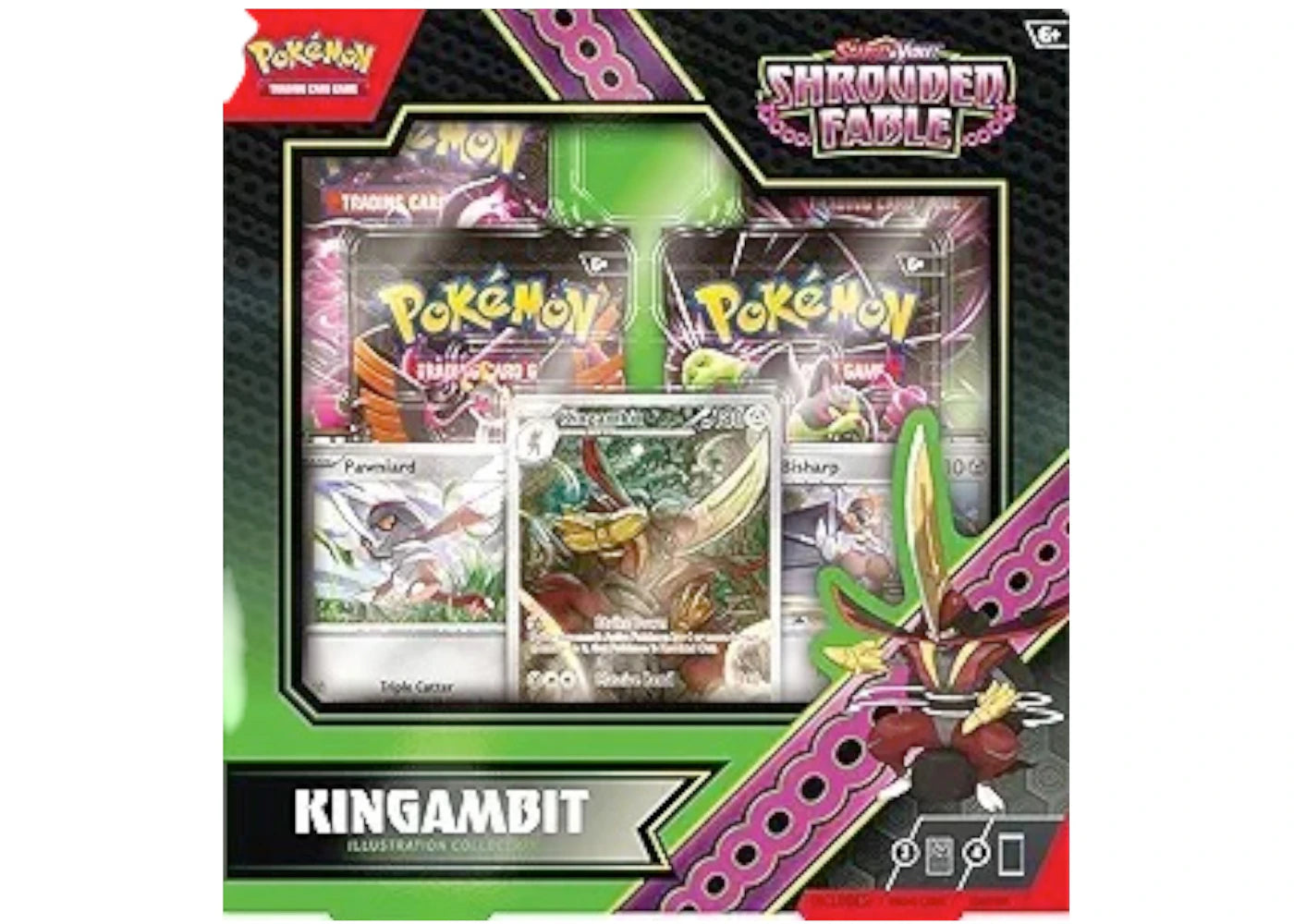 2024 Pokémon Scarlet & Violet Shrouded Fable Kingambit Illustration Box