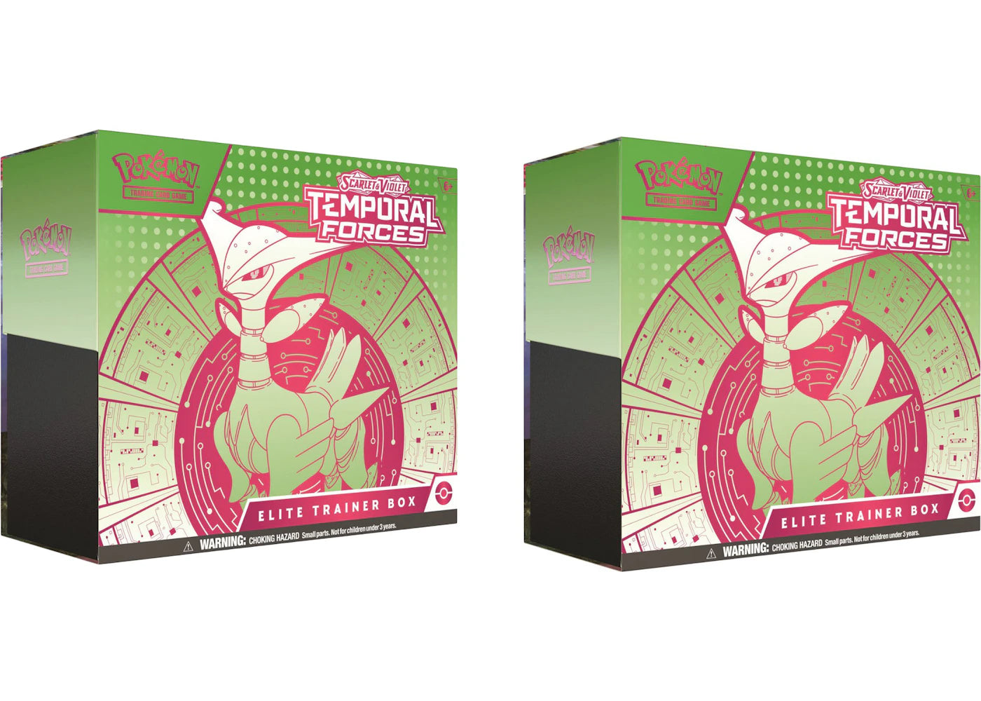 2024 Pokémon Scarlet & Violet Temporal Forces (Iron Leaves) Elite Trainer Box 2x Lot