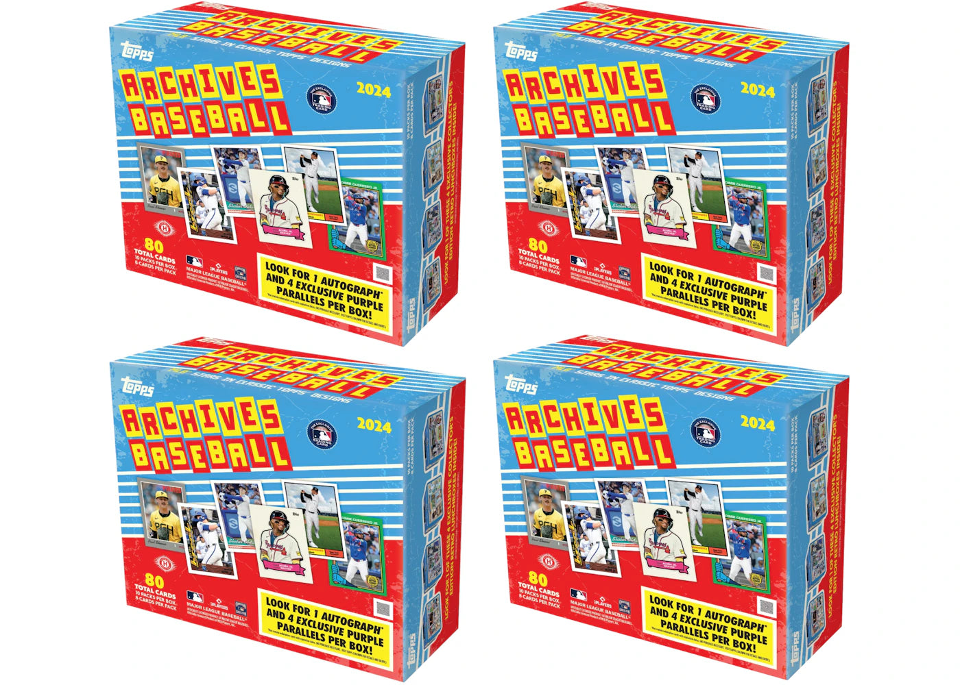 2024 Topps Archives Baseball Collector Box 4x Lot