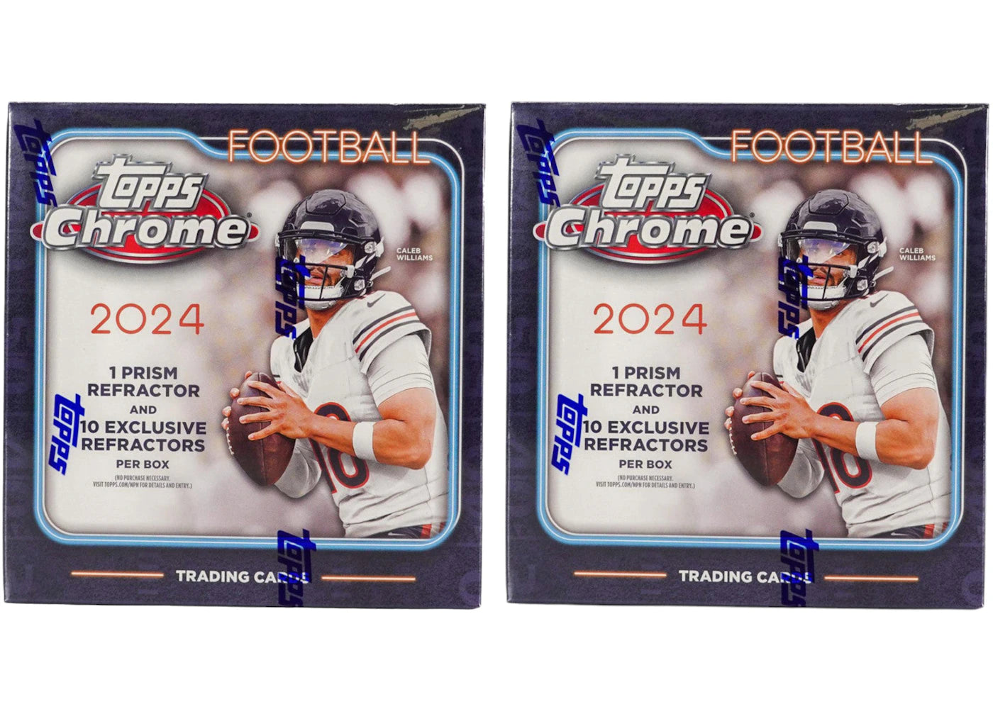 2024 Topps Chrome Football Mega Box 2x Lot