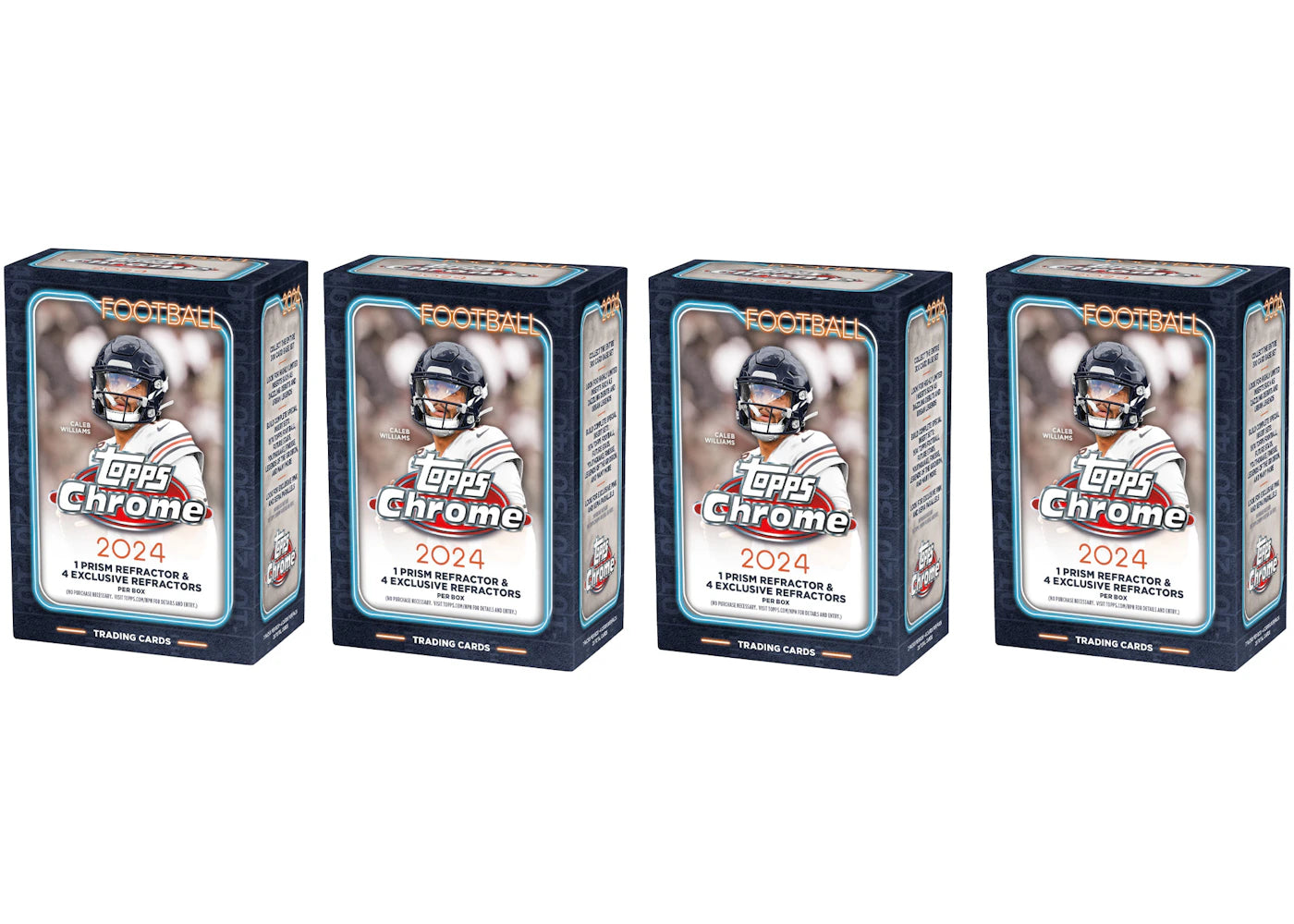 2024 Topps Chrome Football Value Box 4x Lot