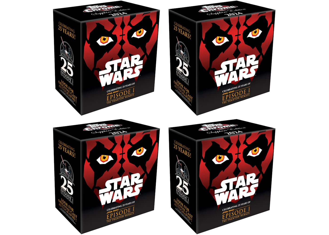 2024 Topps Chrome Star Wars Sapphire Edition Box 4x Lot