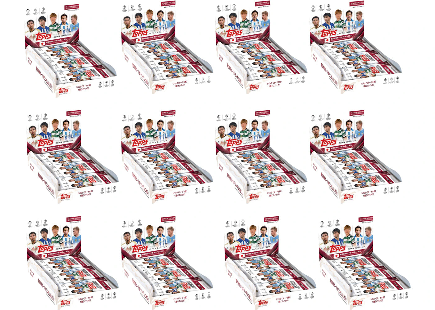 2024 Topps UEFA Champions League Japan Edition Hobby Box 12x Lot