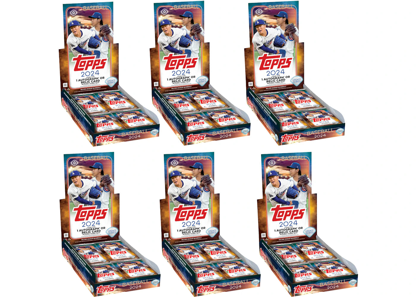 2024 Topps Update Series Baseball Hobby Box 6x Lot