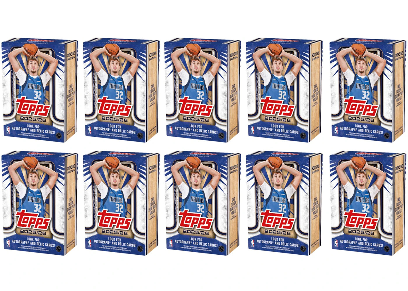 2025/26 Topps Basketball Value Box 10x Lot