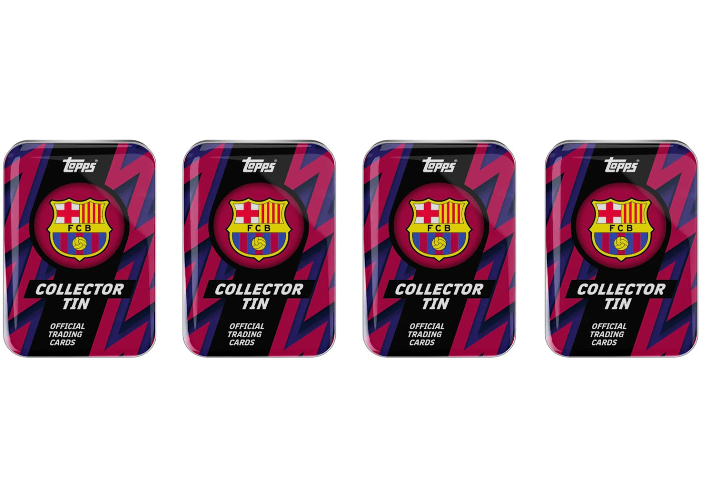 2025-26 Topps FCB Barcelona Collector Tin 4x Lot