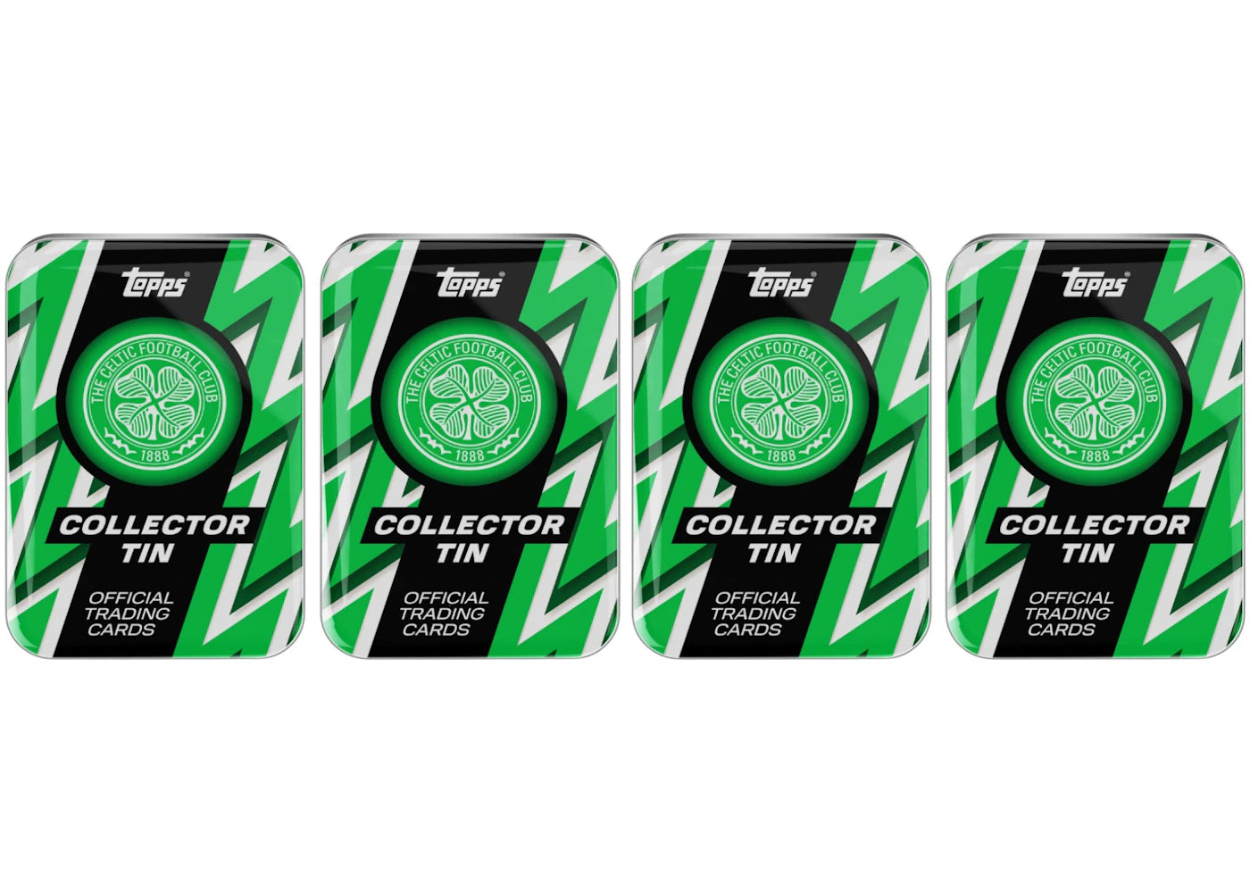 2025-26 Topps FCB Celtic FC Collector Tin 4x Lot