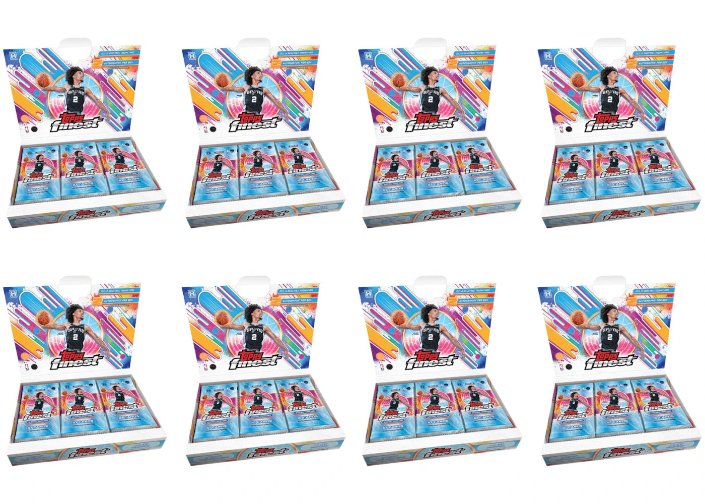 2025/26 Topps Finest Basketball Hobby Case (8 Hobby Boxes)