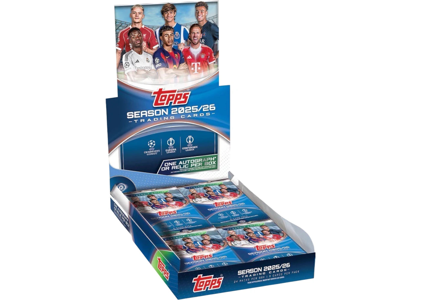 2025-26 Topps UEFA Club Competitions Soccer Hobby Box