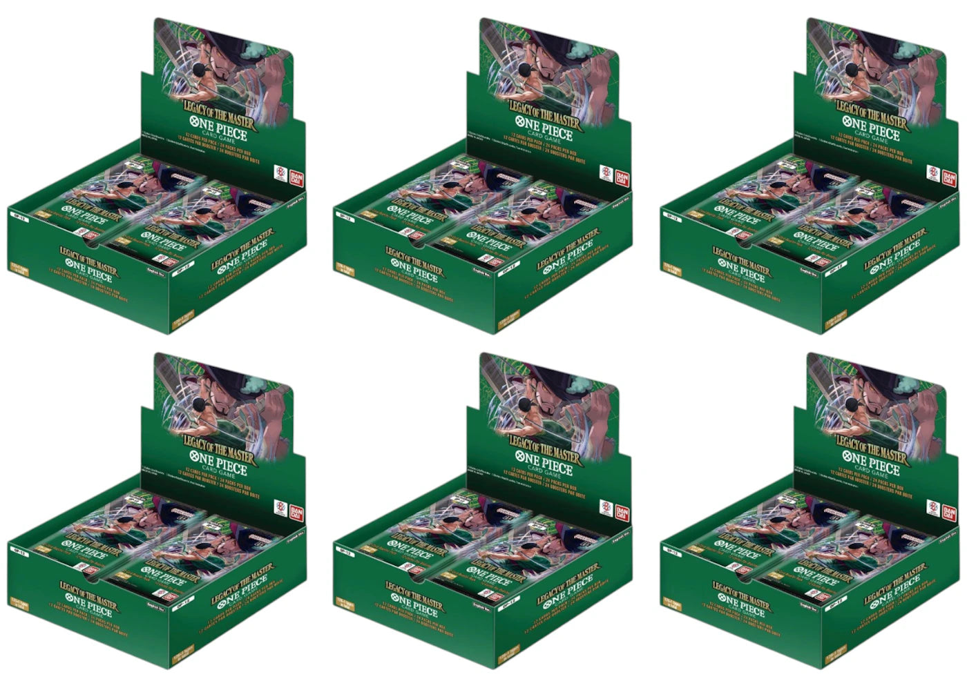 2025 Bandai One Piece Legacy of the Master Booster Box (OP-12) 6x Lot