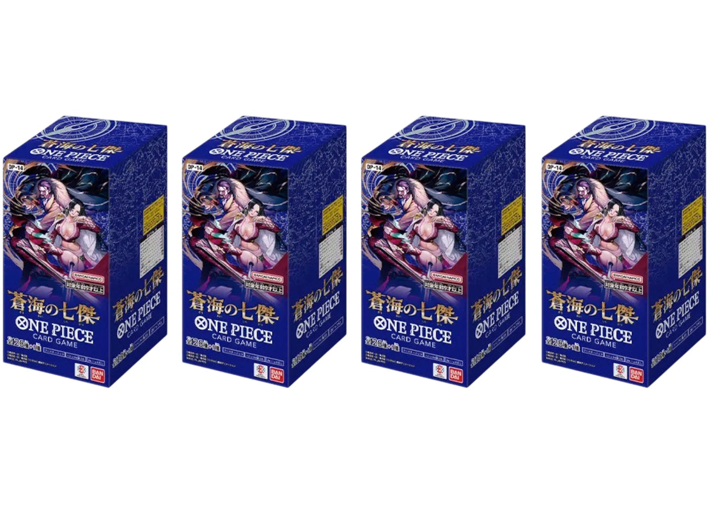 2025 Bandai One Piece The Azure Sea's Seven (OP-14) Booster Box (Japanese) 4x Lot