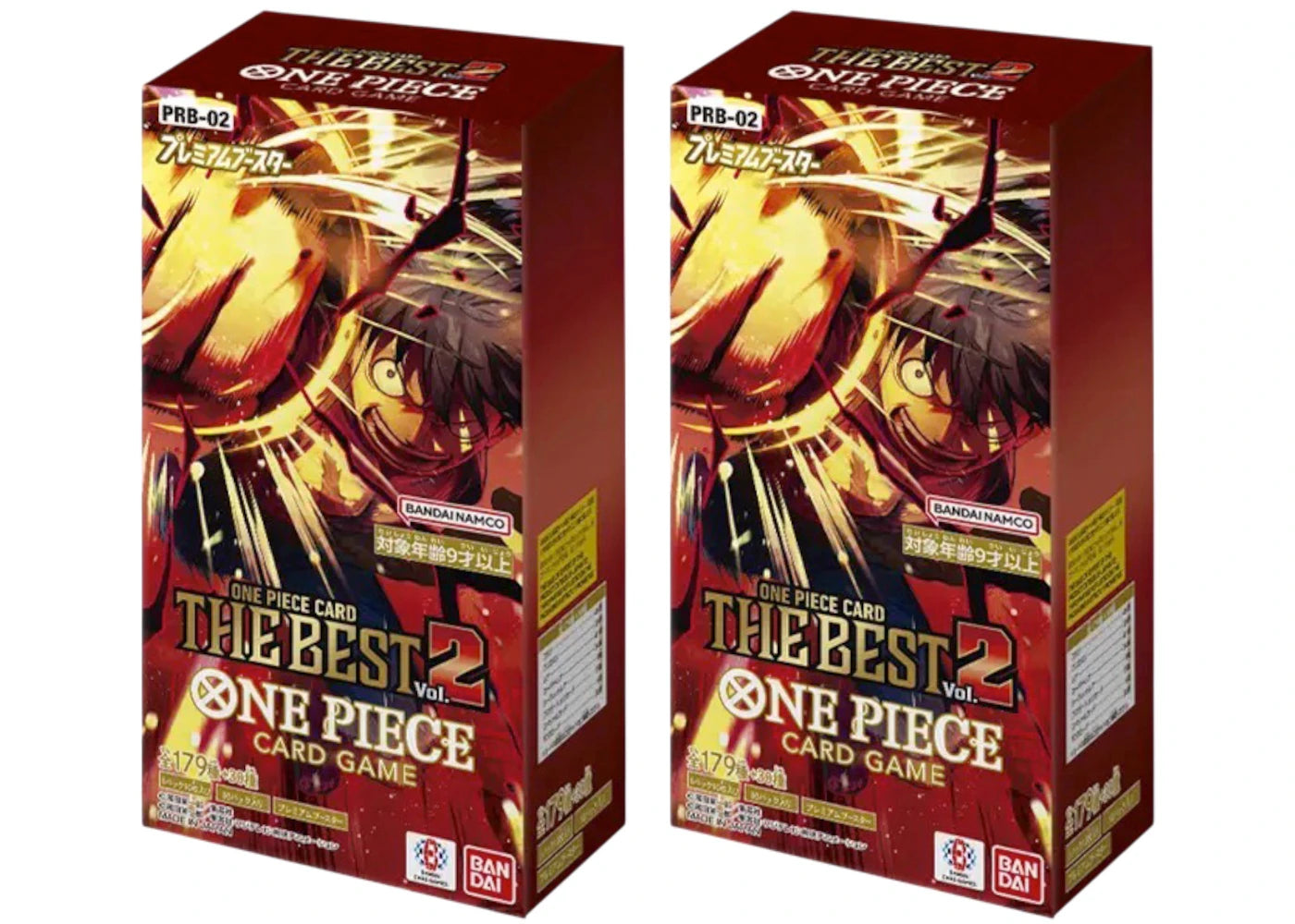 2025 Bandai One Piece The Best Vol.2 (PRB-02) Booster Box 2x Lot