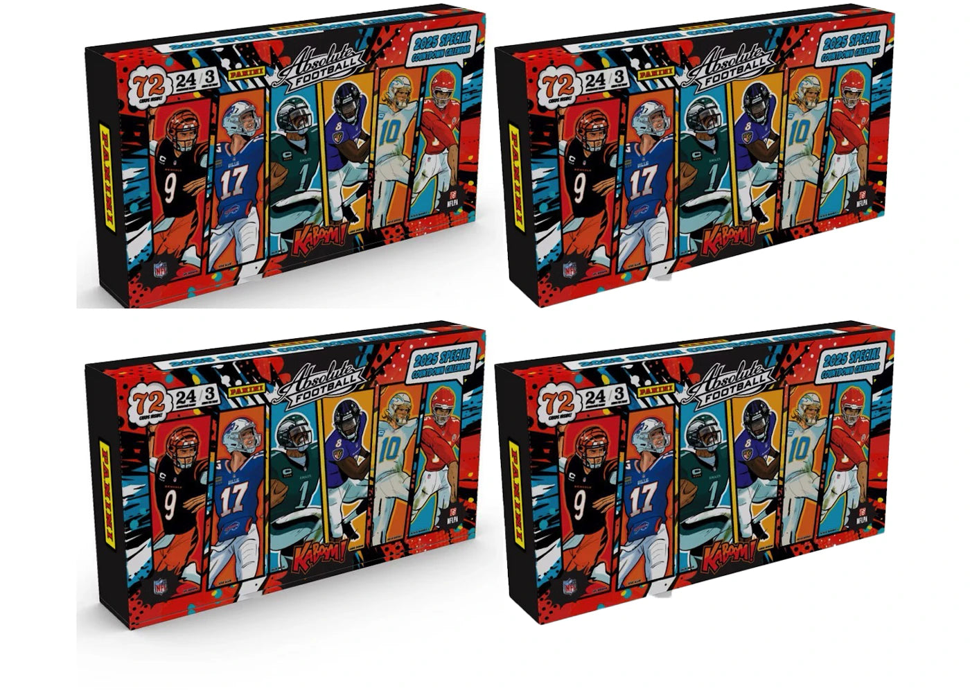 2025 Panini Absolute Football Countdown Calendar box 4x Lot