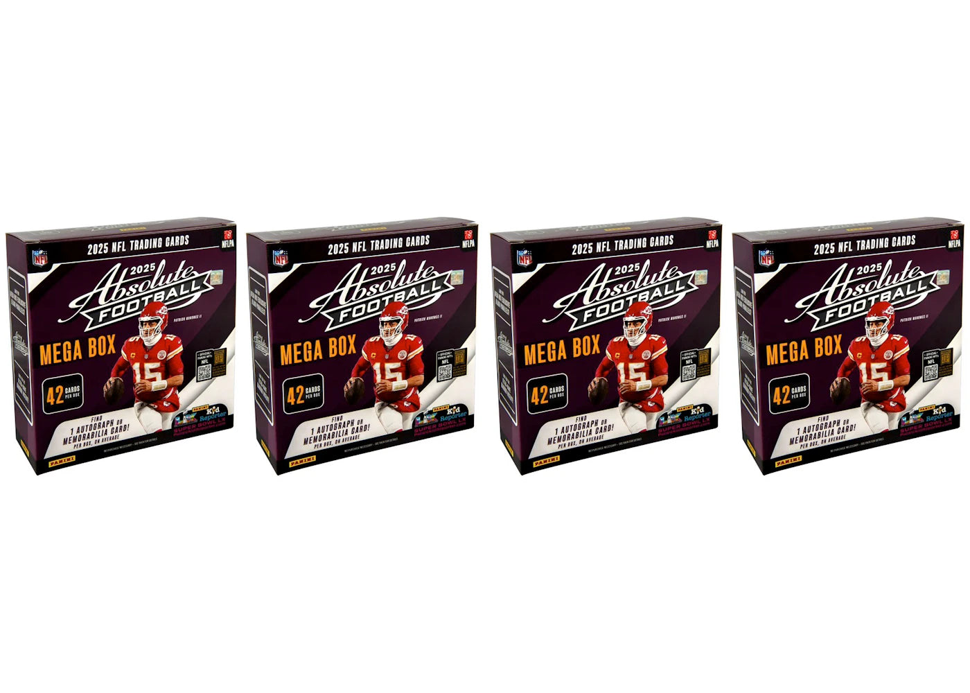2025 Panini Absolute Football Mega Box 4x Lot