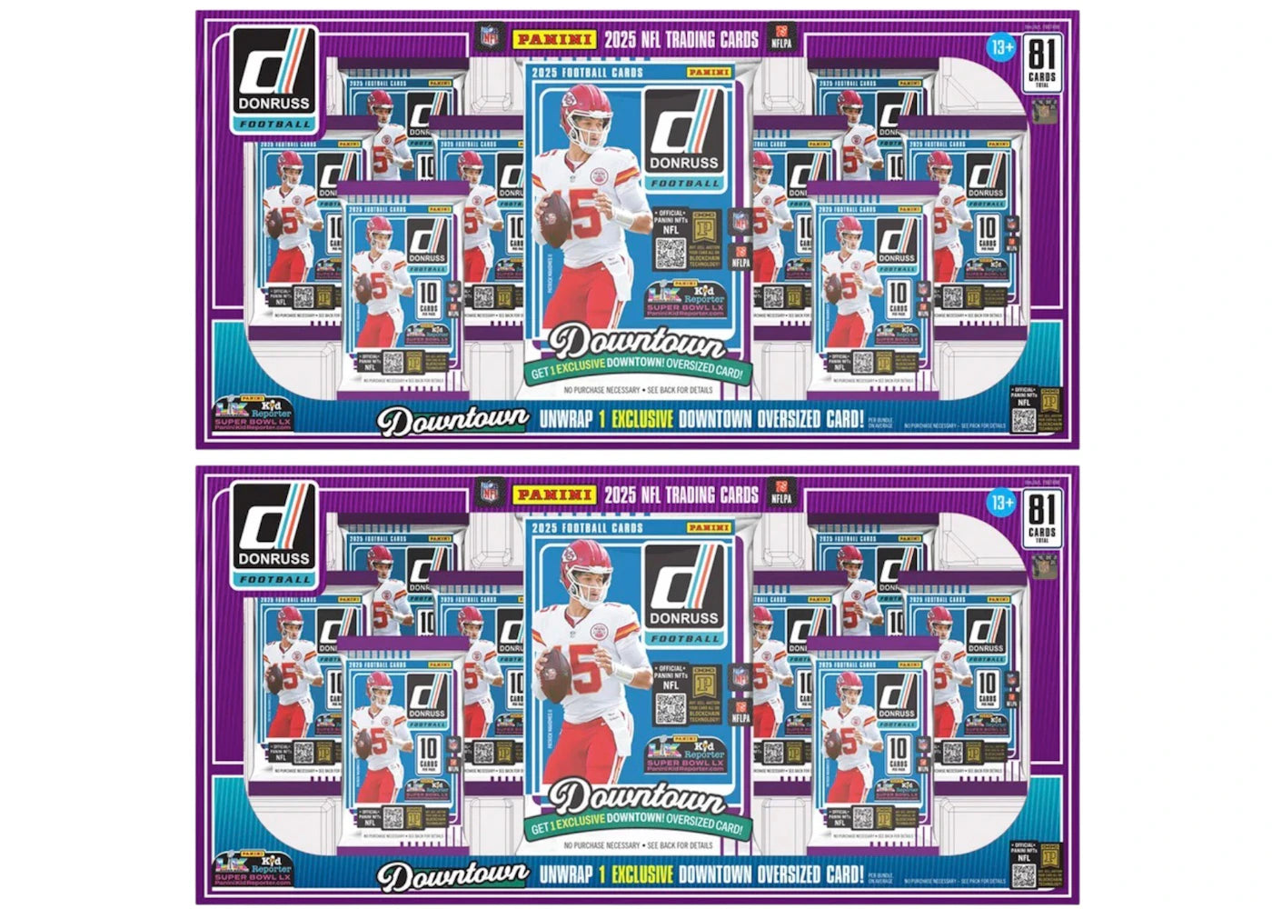 2025 Panini Donruss Football (Costco Exclusive) Bundle 2x Lot