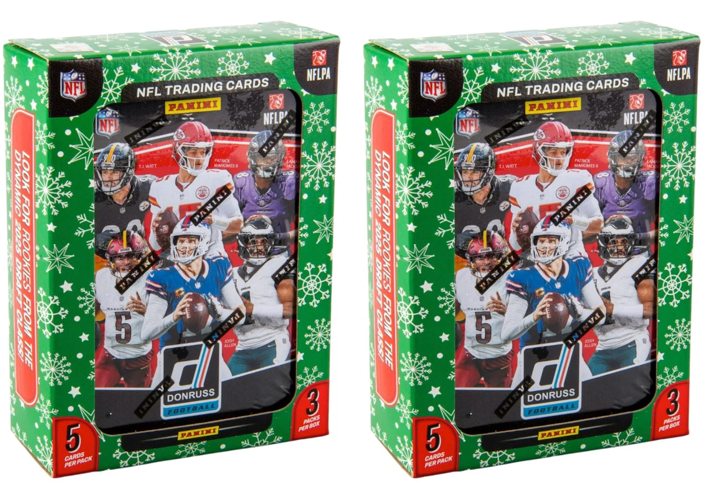 2025 Panini Donruss Football Holiday Hobby Tin 2x Lot