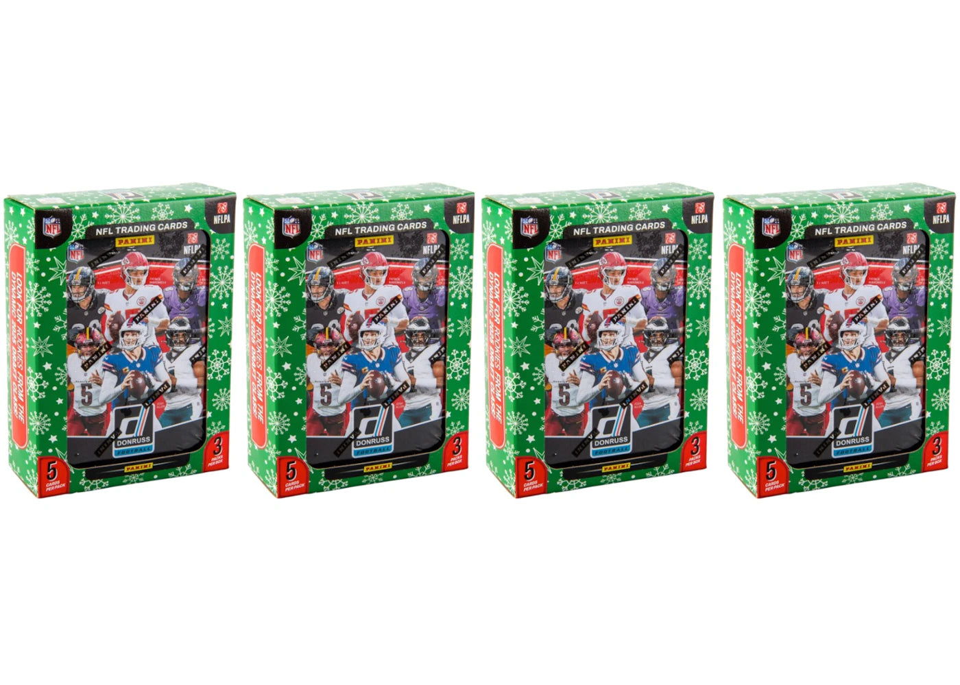 2025 Panini Donruss Football Holiday Hobby Tin 4x Lot