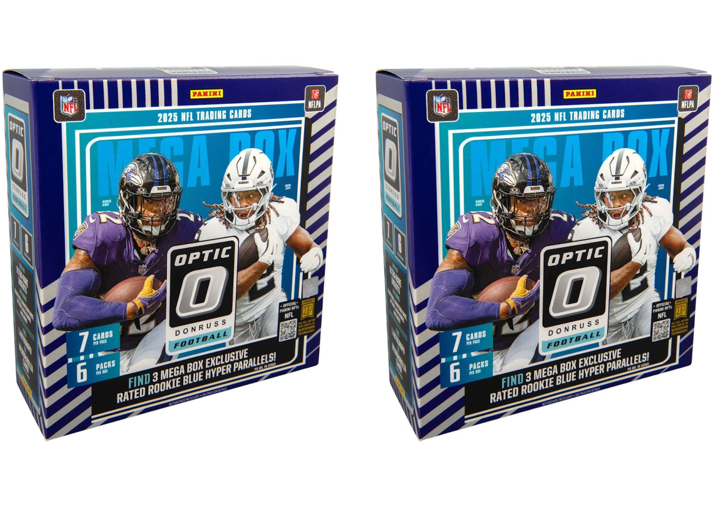 2025 Panini Donruss Optic Football Mega Box (Blue Hyper) 2x Lot