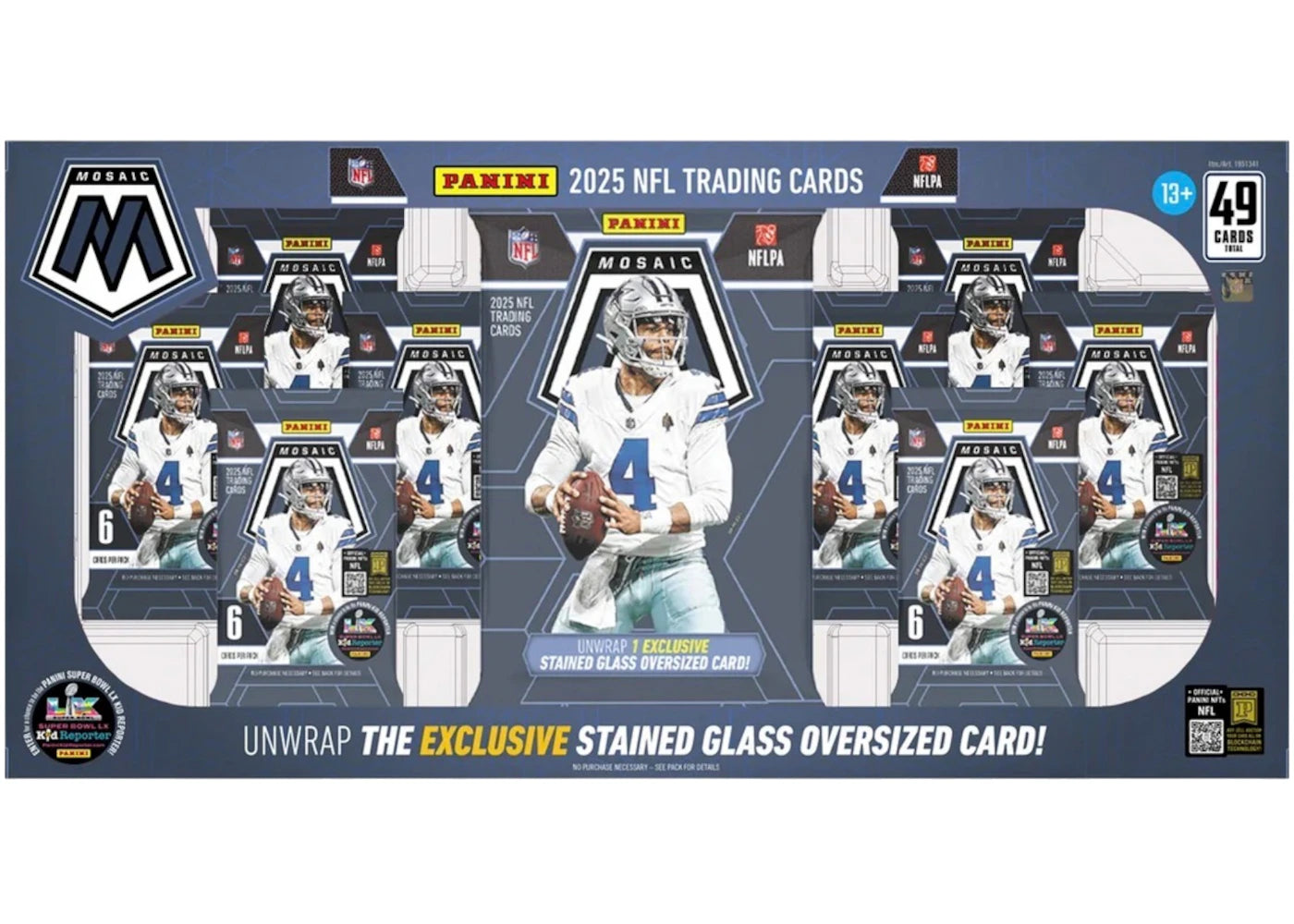 2025 Panini Mosaic Football Costco Exclusive Bundle Box