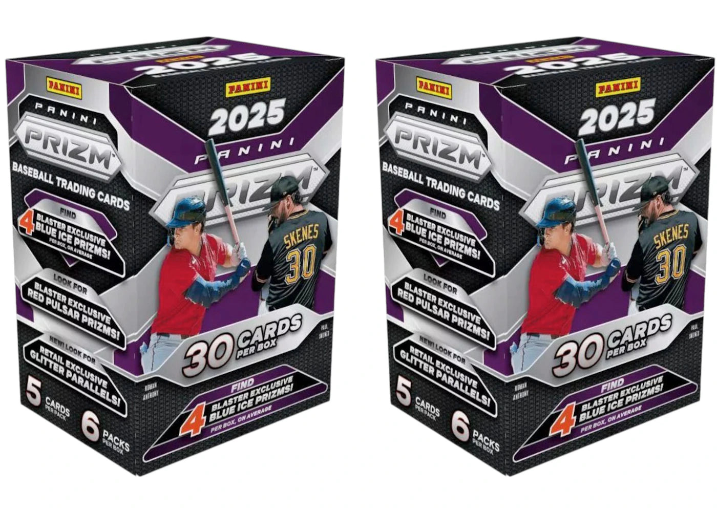 2025 Panini Prizm Baseball Blaster Box (Blue Ice) 2x Lot