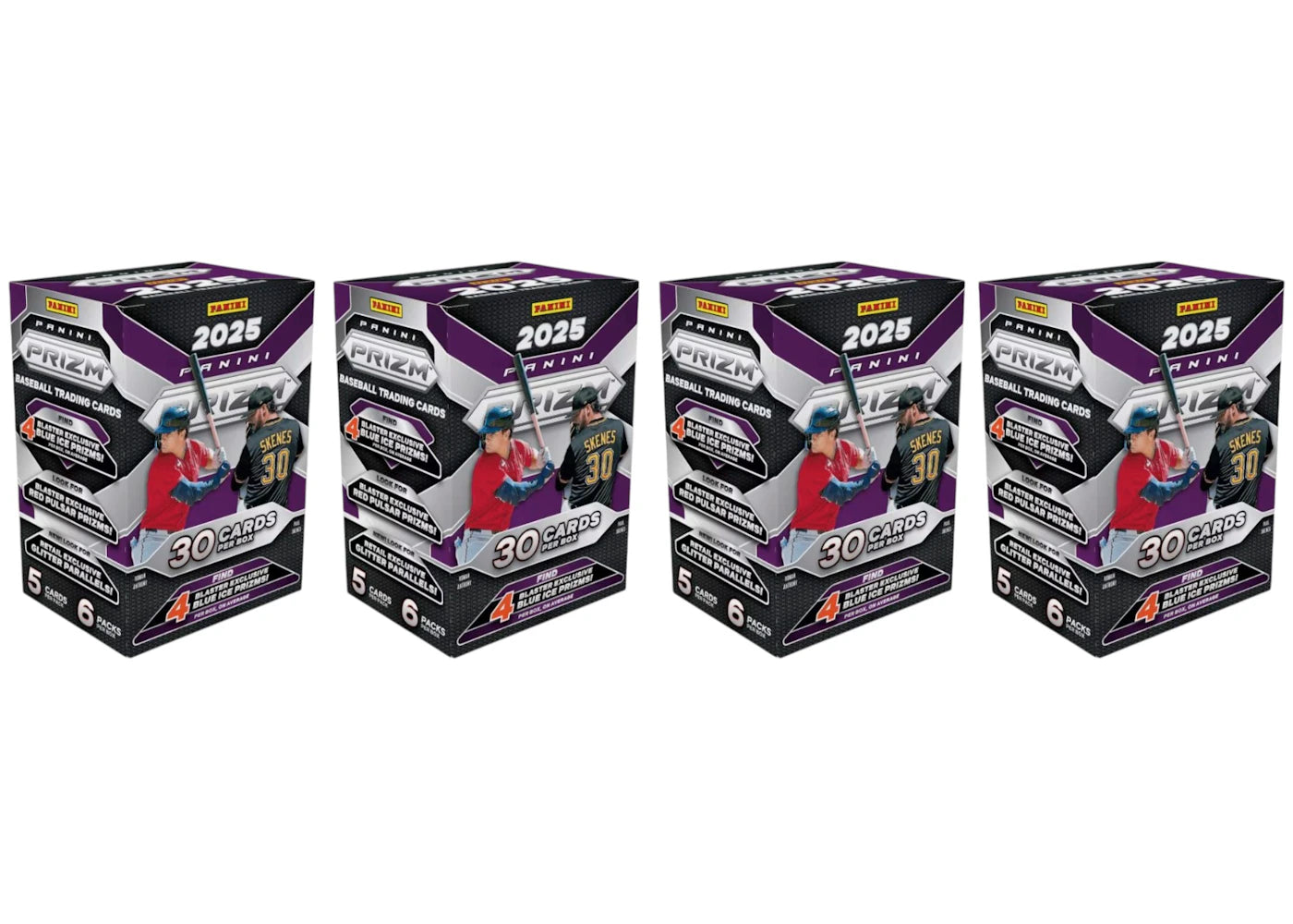 2025 Panini Prizm Baseball Blaster Box (Blue Ice) 4x Lot