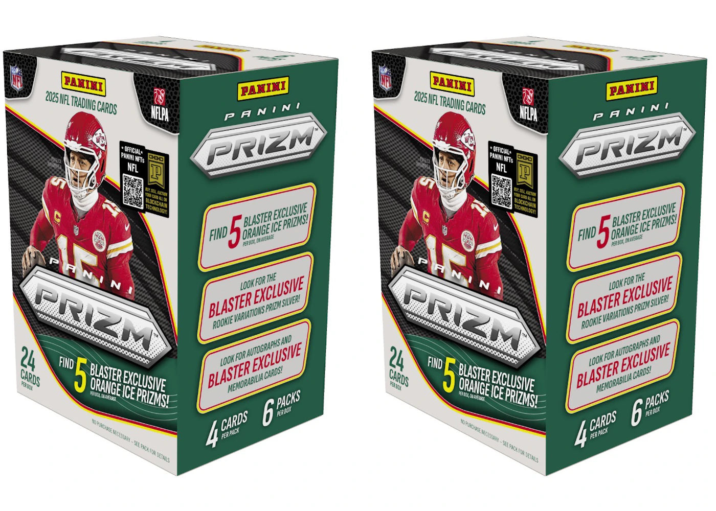 2025 Panini Prizm NFL Hobby Blaster Box 2x Lot