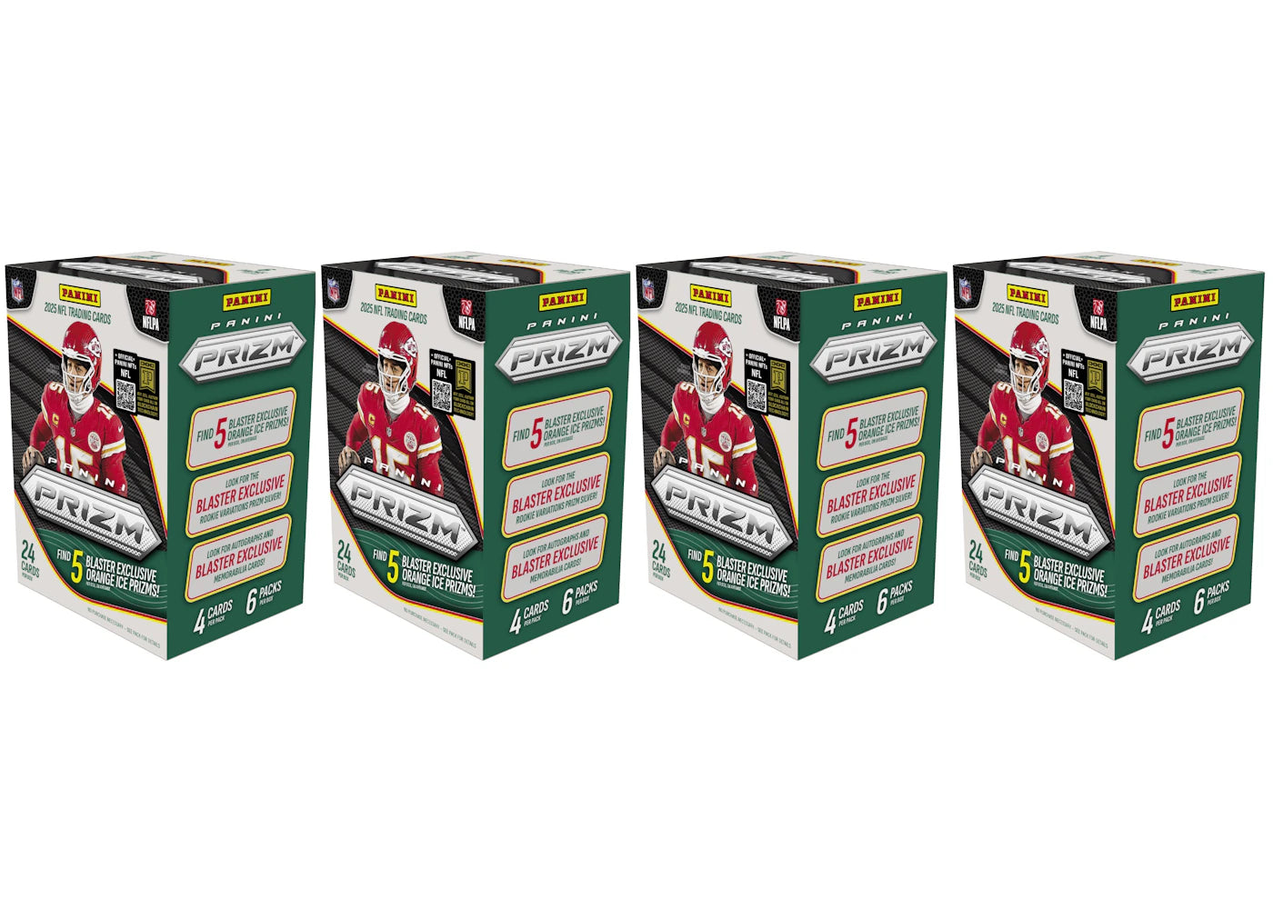 2025 Panini Prizm NFL Hobby Blaster Box 4x Lot
