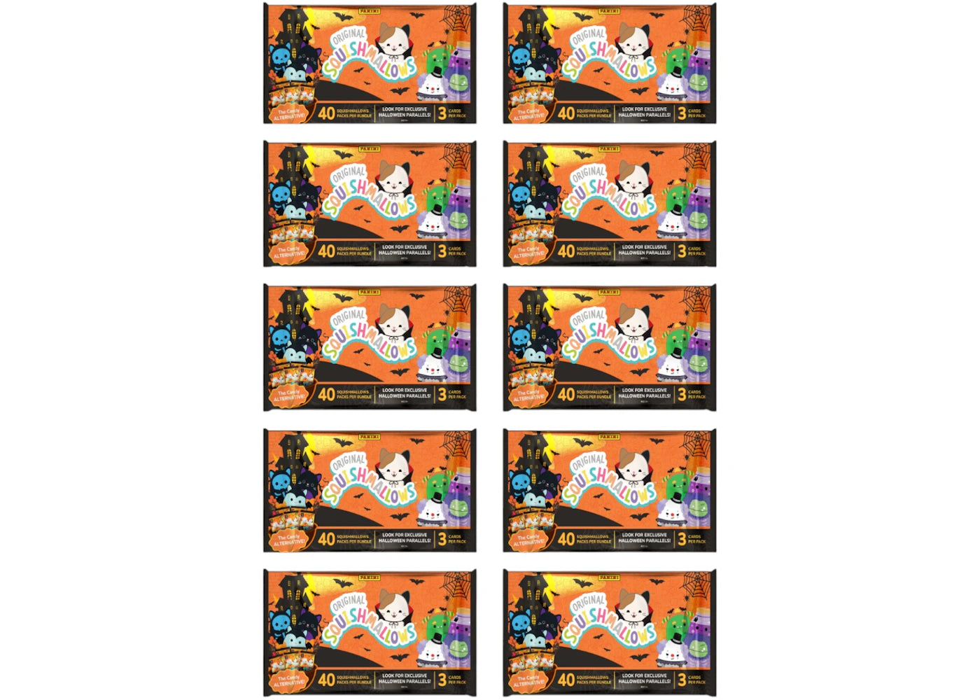 2025 Panini Squishmallows Halloween Treat Pack 10x Lot