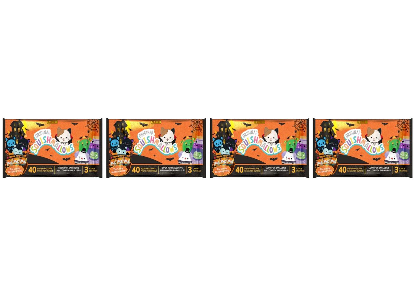 2025 Panini Squishmallows Halloween Treat Pack 4x Lot