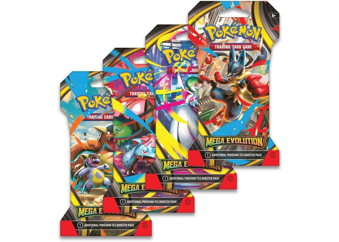 2025 Pokémon Mega Evolution Sleeved Booster 4 Pack