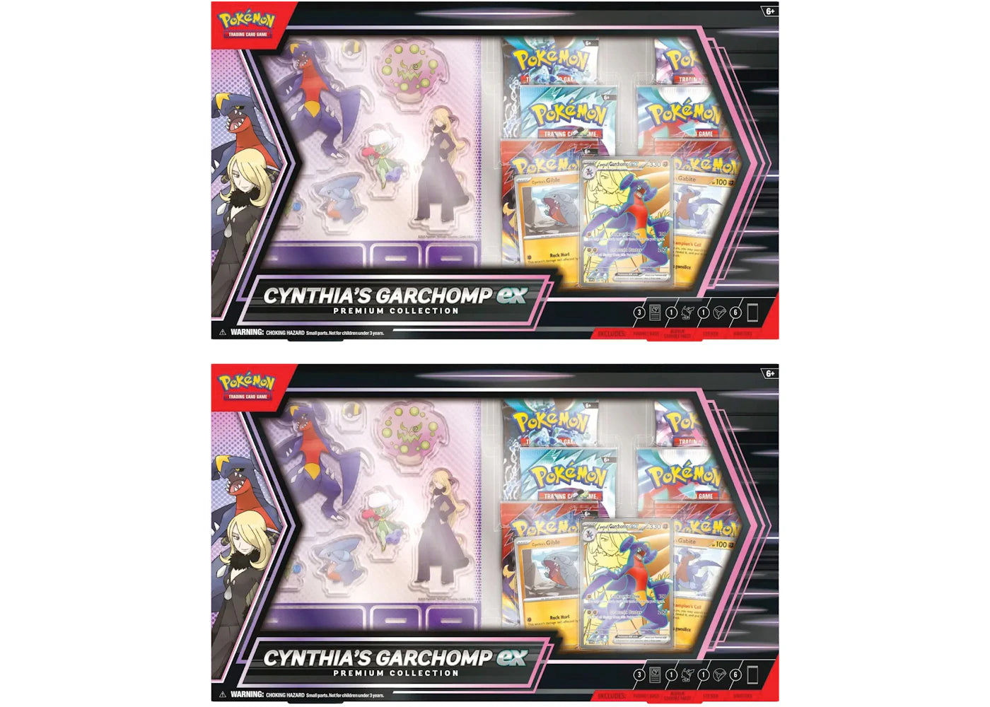 2025 Pokémon Scarlet & Violet Cynthia's Garchomp ex Premium Collection Box 2x Lot