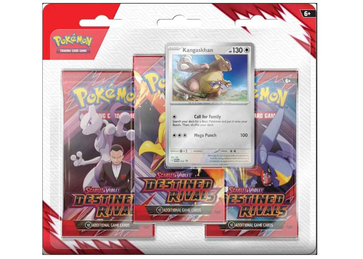 2025 Pokémon Scarlet & Violet Destined Rivals 3 Pack Blister Pack