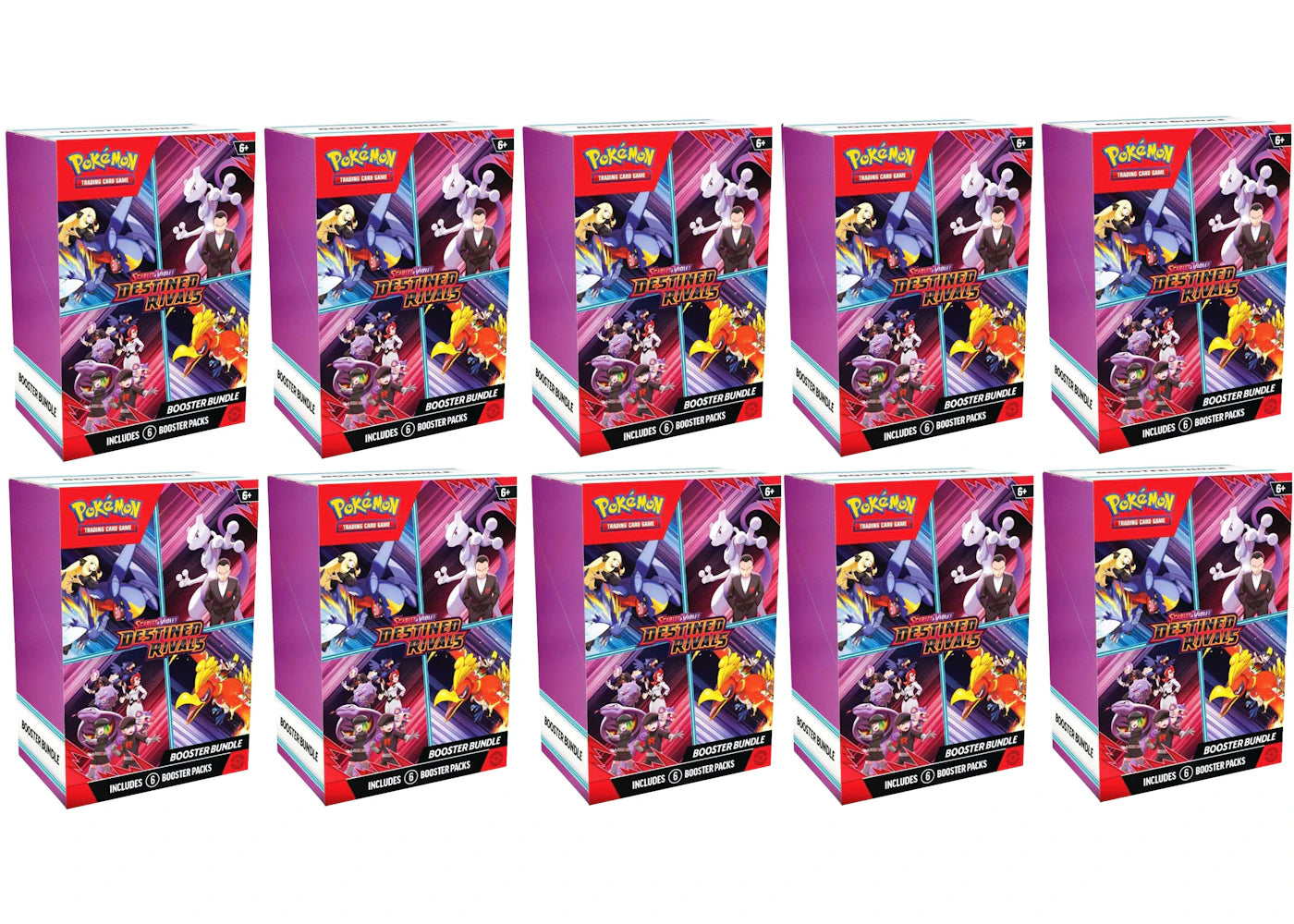 2025 Pokémon Scarlet & Violet Destined Rivals Booster Bundle 10x Lot