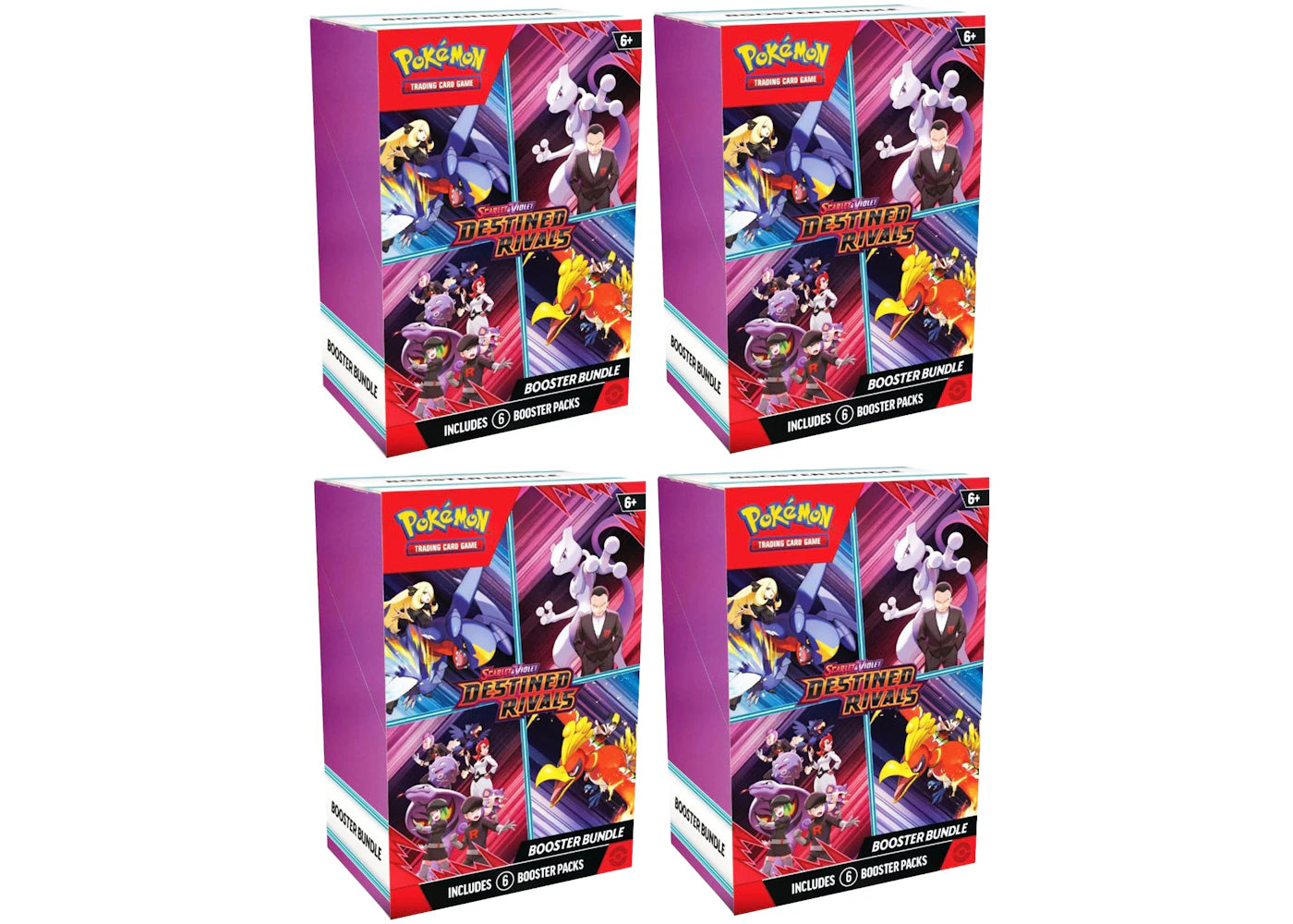 2025 Pokémon Scarlet & Violet Destined Rivals Booster Bundle 4x Lot
