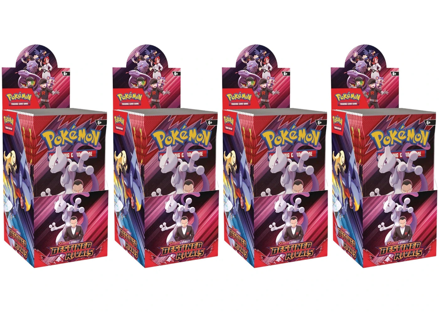 2025 Pokémon Scarlet & Violet Destined Rivals Half Booster Box 4x Lot